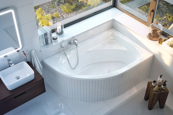 Акриловая ванна Excellent Aquarella R 150x100 см WAEX. ARP15WH Акриловая ванна Excellent Aquarella R 150x100 см WAEX. ARP15WH