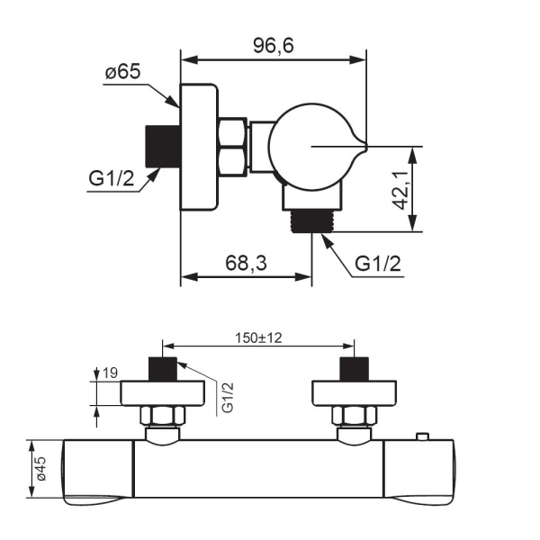Смесители для душа Damixa Scandinavian Pure, 366000000
