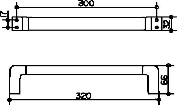 Поручень Keuco Industrie 14 41407 010000