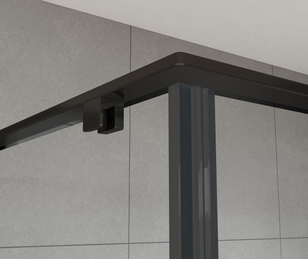 Душевой уголок Vincea Arno VSR-1A9012CLB, 1200*900, черный, стекло прозрачное