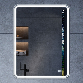 Зеркало Vincea LED VLM-3MA600-2 600х800 c сенсорным выключателем и диммером, антизапотевание