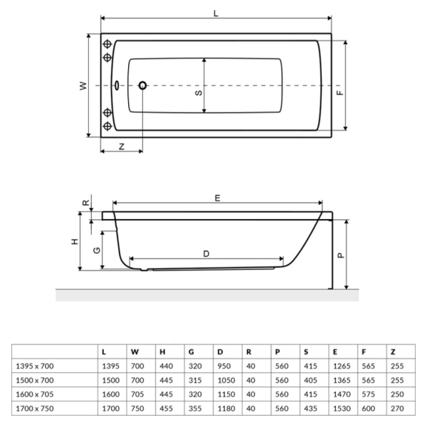 Акриловая ванна Excellent Aquaria WAEX.AQU14WH Акриловая ванна Excellent Aquaria WAEX.AQU14WH
