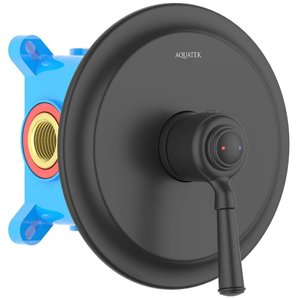 Смеситель для душа Aquatek Классик AQ1566MB Черный матовый