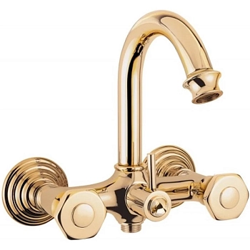 APHRODITE-V-03/24-S1 Смеситель для ванны и душа, исполнение золото, ручки Золото