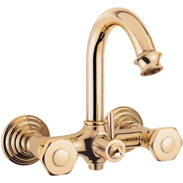 APHRODITE-V-03/24-S1 Смеситель для ванны и душа, исполнение золото, ручки Золото