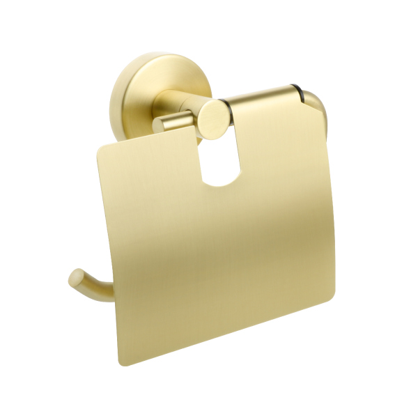 Бумагодержатель с крышкой золото-сатин Fixsen Comfort Gold (FX-87010) Бумагодержатель с крышкой золото-сатин Fixsen Comfort Gold (FX-87010)