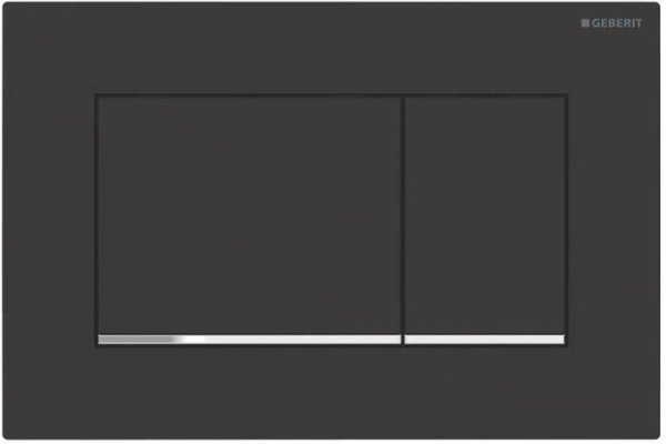 Кнопка смыва Geberit Sigma 30 115.883.14.1 черный матовый / хром глянцевый