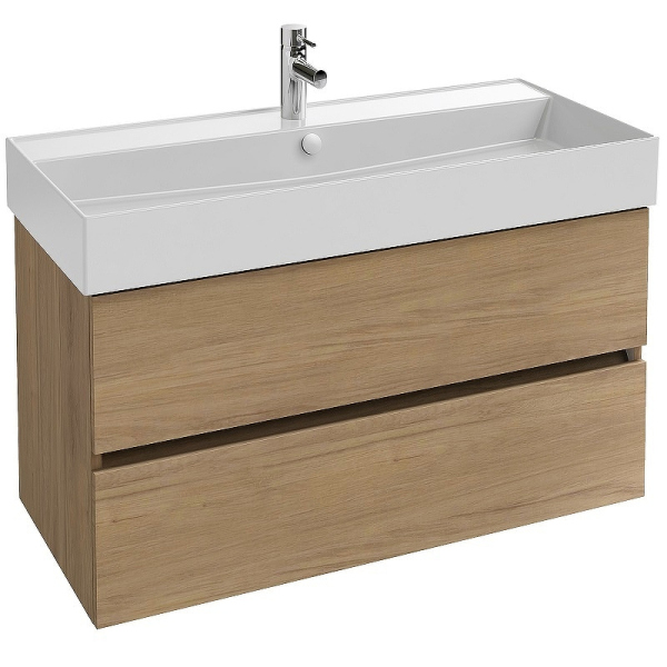 EB2383-E75 Tolbiac Тумба под раковину 100см, 2 ящика, цвет Дуб Давос натуральный EB2383-E75 Tolbiac Тумба под раковину 100см, 2 ящика, цвет Дуб Давос натуральный