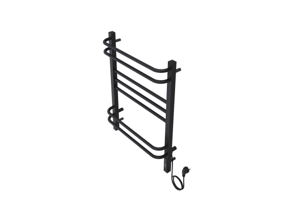 Полотенцесушитель электрический Aquatek Бетта П7 500х700 мм, черный муар, AQ EL KRC0770BL