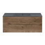 Тумба с раковиной Vincea Mia 1200 подвесная, 2 выкатных ящика soft close, V.Oak, VMC-2MC120VO+VBS-13123