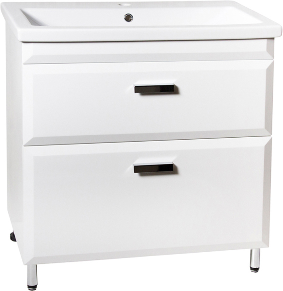 Тумба для комплекта Style Line Лотос 80 Люкс Plus напольная, белая