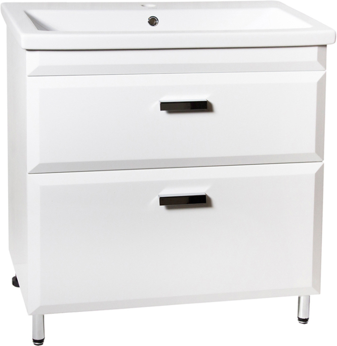 Тумба для комплекта Style Line Лотос 80 Люкс Plus напольная, белая