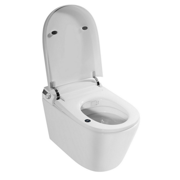 Комплект ABBER подвесной электронный унитаз-биде Bequem AC1119S белый с инсталляцией AC0101P