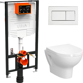 Комплект унитаз Vitra Zentrum 9012B003-7206 с инсталляцией