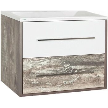 Тумба для комплекта Style Line Экзотик 80 Plus подвесная, белая, экзотик