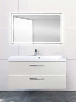 Belbagno База под раковину подвесная с двумя выкатными ящиками, AURORA-1000-2C-SO-PB