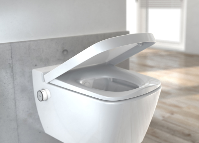 Подвесной унитаз TECE с гигиеническим душем, 9700200