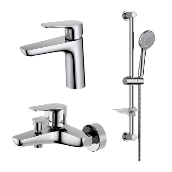 Комплект смесителей Aquatek Бетта AQ1130CR Хром