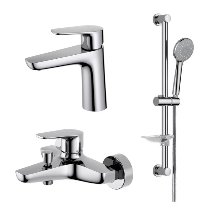 Комплект смесителей Aquatek Бетта AQ1130CR Хром