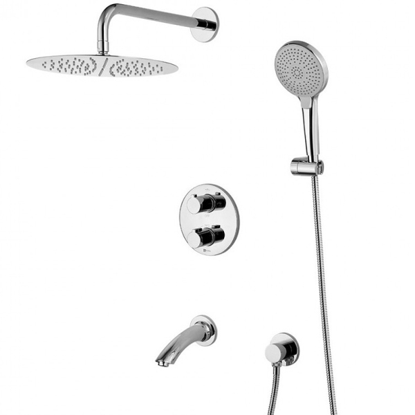 Смеситель Lemark Yeti LM7822C термостатический для ванны и душа, встраиваемый