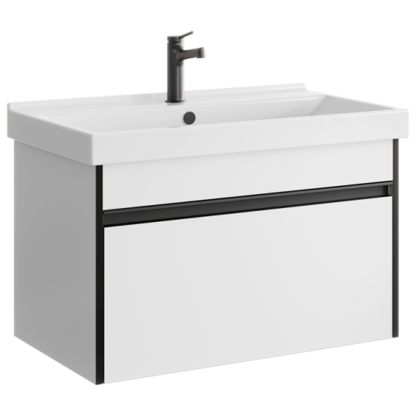 Подвесная тумба без раковины AQWELLA 80 см, URB0108W