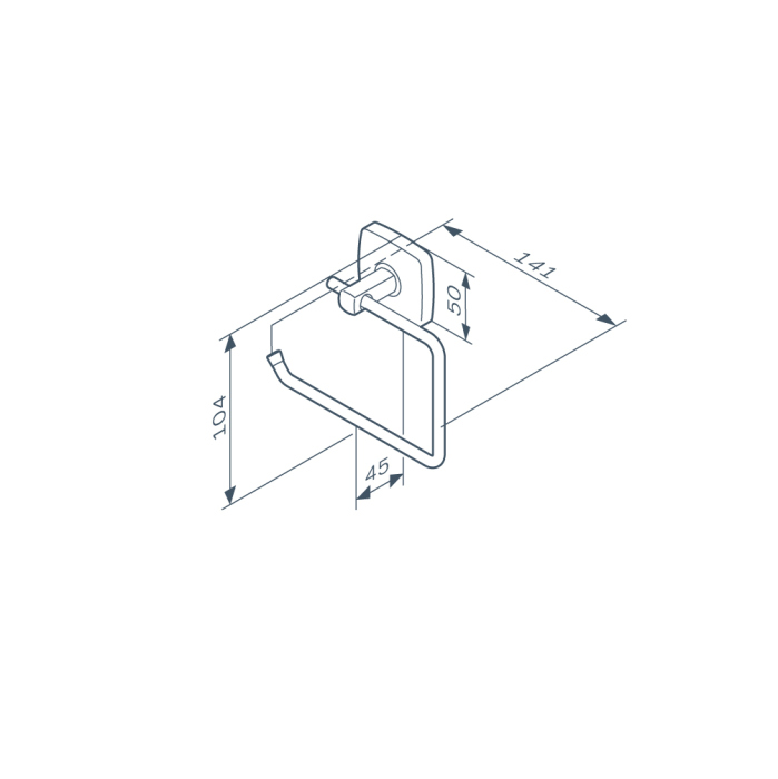 Держатель для туалетной бумаги AM.PM Gem, A9034122