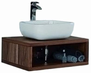 Тумба под раковину Акватон Интегро 40 (1A142603INH30) орех шпон