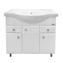 Тумба-умывальник Comforty "Сочи-85" белый с раковиной Comforty Т-9385