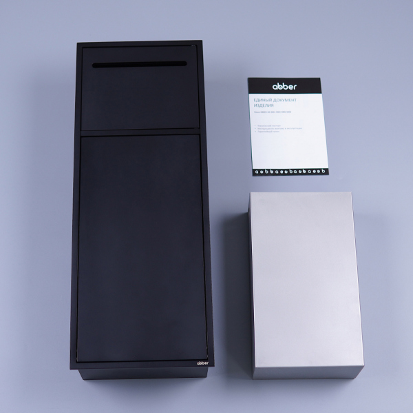 Скрытая настенная ниша из нержавеющей стали ABBER Nischen AN3008MB, черная матовая