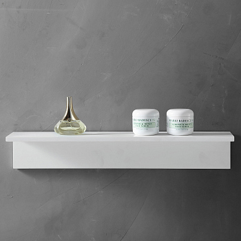 Полочка для ванной комнаты ABBER Stein AS1654 белая матовая