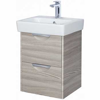 Тумба с раковиной Акватон Сильва 50 1A2117K1SIW60, дуб фьорд