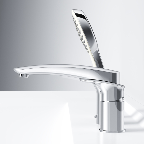 Смеситель на борт ванны, трёхсекционный AM.PM Inspire V2.0, F50A01300