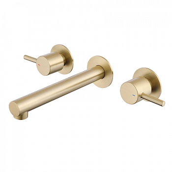 Смеситель ABBER Emotion AF88121G для раковины скрытого монтажа, золото матовое