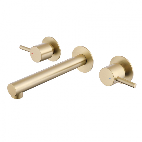 Смеситель ABBER Emotion AF88121G для раковины скрытого монтажа, золото матовое