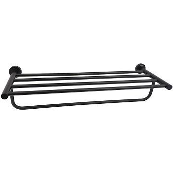 Полка для полотенец Aquatek AQ4015MB Черная матовая