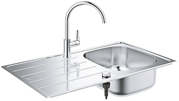 Кухонная мойка со смесителем Grohe K200 31562SD1 Нержавеющая сталь