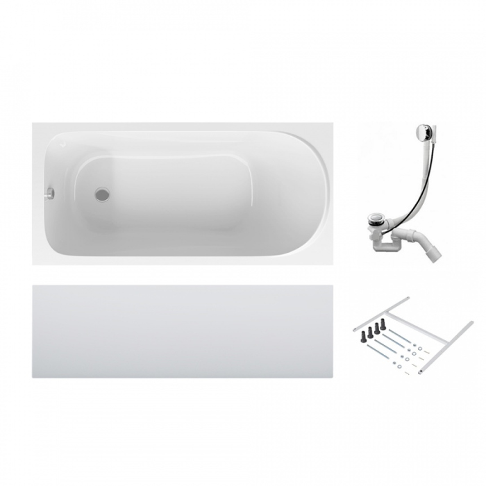 Акриловая ванна AM.PM Sense W75A-150-070W-KL 150х70 см