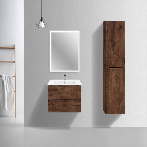 Тумба без раковины Vincea Mia Slim 600 подвесная, R.Wood, VMC-2MC600S1RW