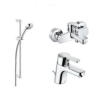 Комплект смесителей для ванной комнаты 3 в1 Kludi LOGO NEO 376840575