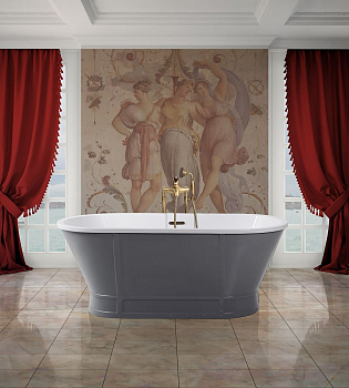 Акриловая ванна BelBagno BB35-CF36