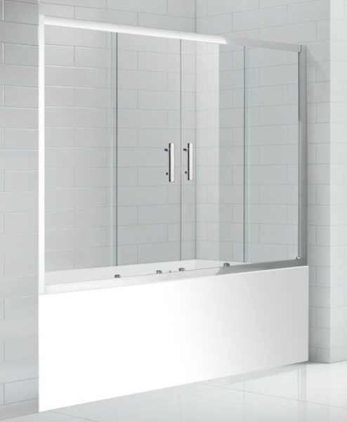 Шторка на ванну Cezares ECO ECO-VF-2-170/145-C-Cr