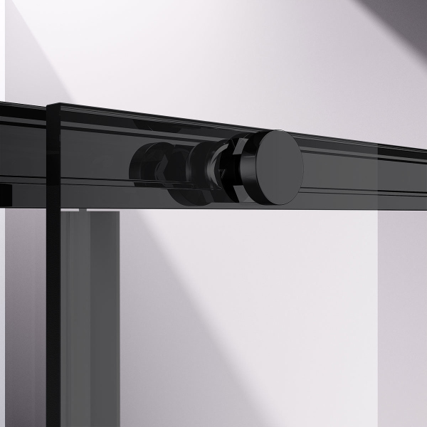 Душевой уголок Vincea Slim-N VSR-4SN8012CLB, 1200*800, черный, стекло прозрачное