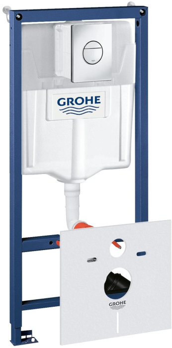 Система инсталляции для унитазов Grohe Rapid SL 38813001 4 в 1 с кнопкой смыва