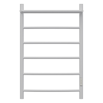 Полотенцесушитель электрический Point PN04858PW П5 500x800 с полкой, диммер справа, белый