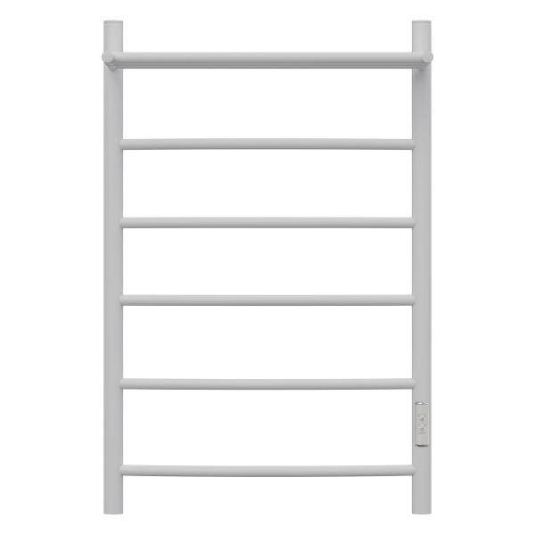 Полотенцесушитель электрический Point PN04858PW П5 500x800 с полкой, диммер справа, белый