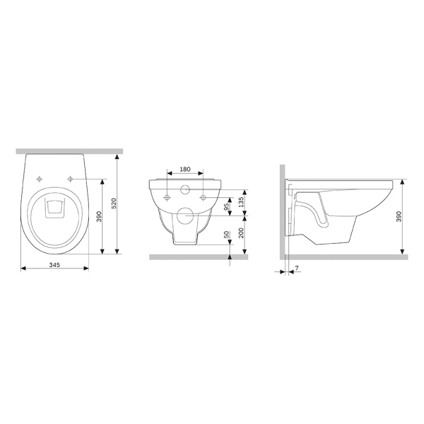Унитаз подвесной с сиденьем микролифт Damixa Jupiter, DX77C1738SC