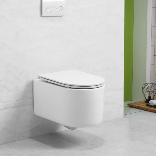 Чаша для подвесного, безободкового унитаза ART&MAX RIMINI AM204CHR