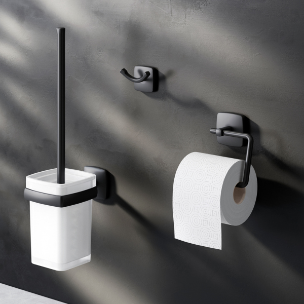 Набор аксессуаров для зоны туалета, черный AM.PM Gem, AK90T2003B