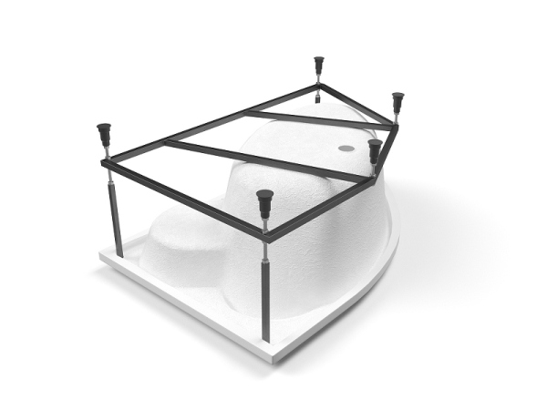 Ванна Cersanit асимметричная KALIOPE 153x100 правая Ванна Cersanit асимметричная KALIOPE 153x100 правая