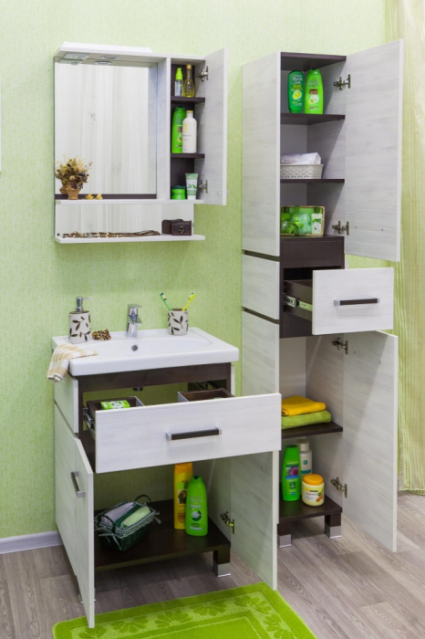 Тумба для комплекта Sanflor Техас 60 венге, северное дерево светлое